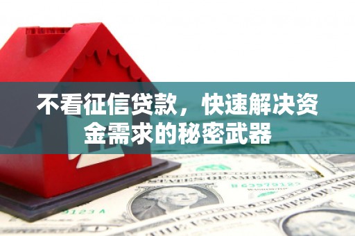 黎川不看征信贷款，快速解决资金需求的秘密武器