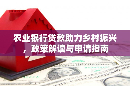黎川农业银行贷款助力乡村振兴，政策解读与申请指南