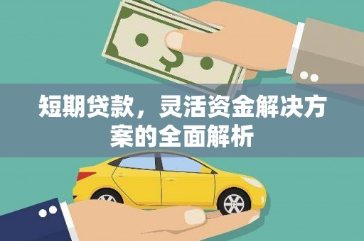 黎川短期贷款，灵活资金解决方案的全面解析