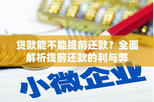 黎川贷款能不能提前还款？全面解析提前还款的利与弊